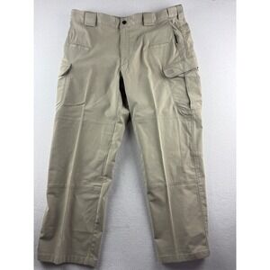 5.11 Tactical Mens Khaki Tan Ripstop Cargo Pants 38x30 Reinforced Knee Utility